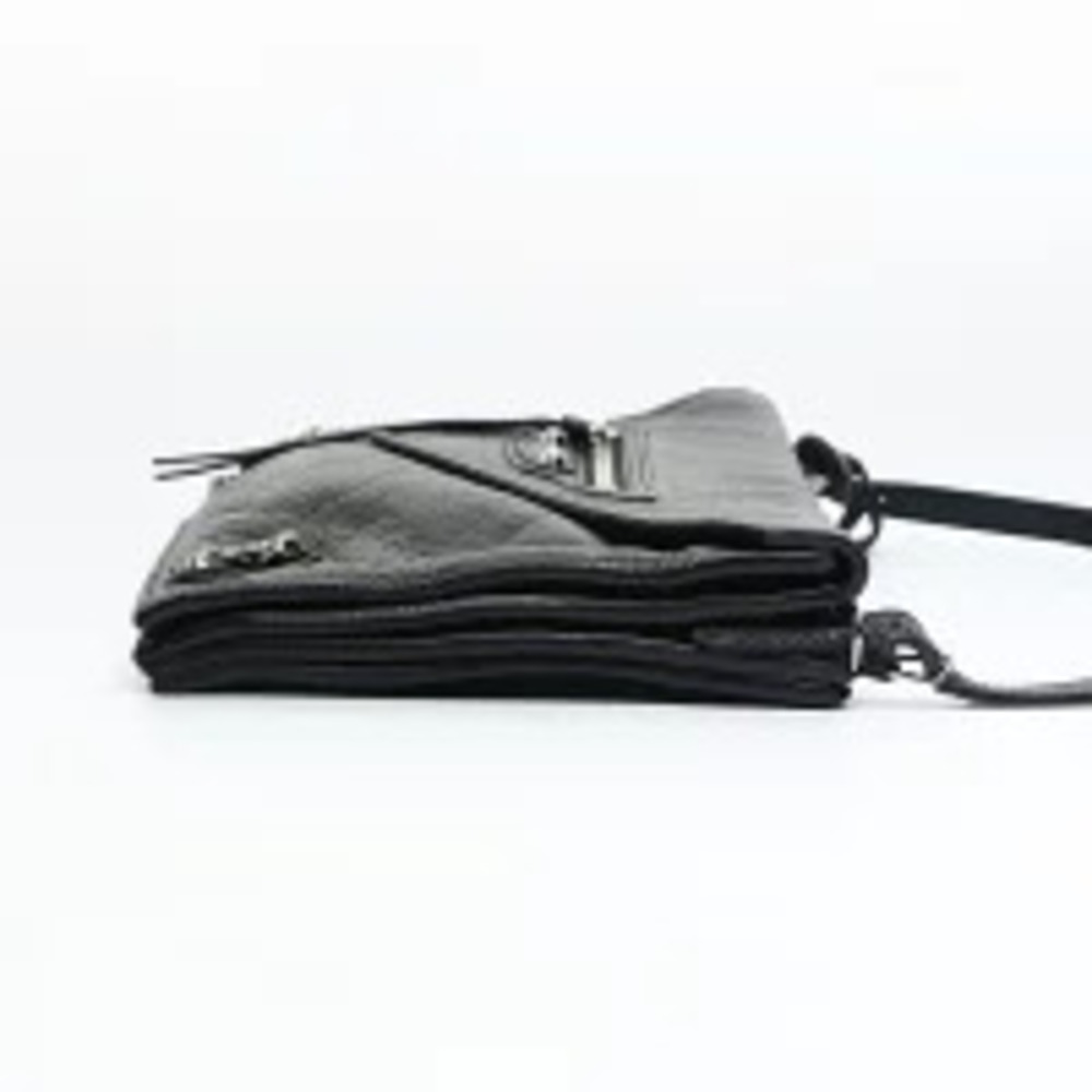 Balenciaga Letter XS Leather Shoulder Bag Black - Picture 8 of 13